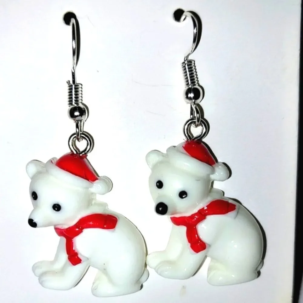 Super cute festive holiday earrings